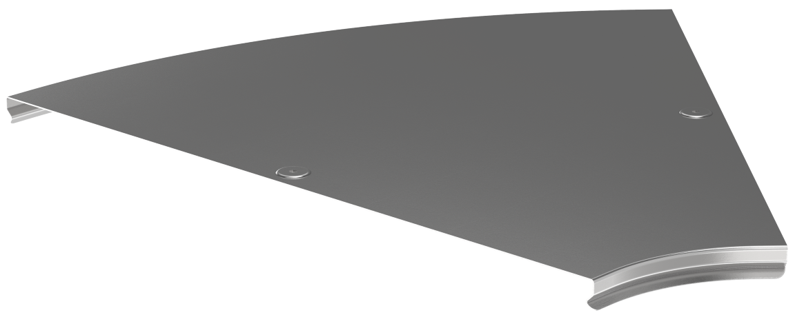 Крышка поворота плавного 45град (тип Г01) ESCA 400мм IEK