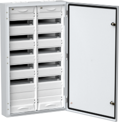 TITAN 5 Корпус металлический ЩРн-144 (2х72) 960х570х140мм IP54 белый (одна дверь) IEK