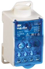 Блок распределительный РБД-250А на DIN-рейку IEK