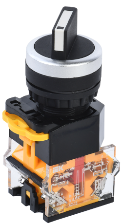 Переключатель D8-11X2 на 2 положения 1з+1р черный IEK