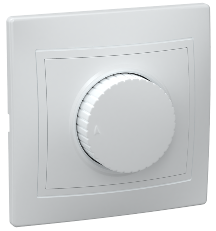 Светорегулятор поворотный ВСР10-1-0-КБ КВАРТА белый IEK
