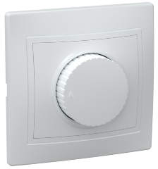 Светорегулятор поворотный ВСР10-1-0-КБ КВАРТА белый IEK