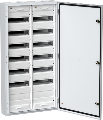 TITAN 5 Корпус металлический ЩРн-168 (2х84) 1085х570х140мм IP54 белый (одна дверь) IEK