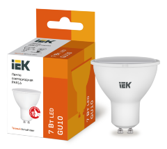 Лампа светодиодная PAR16 софит 7Вт 230В 3000К GU10 IEK