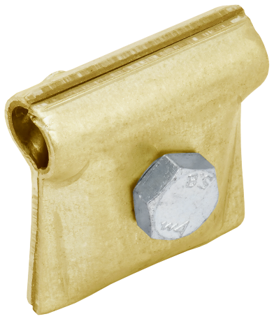 Зажим соединительный круглого проводника 6-12мм латунь IEK