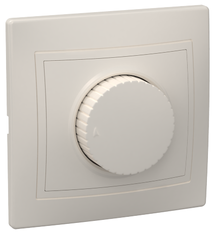 Светорегулятор поворотный ВСР10-1-0-ККм КВАРТА кремовый IEK