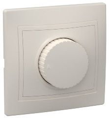 Светорегулятор поворотный ВСР10-1-0-ККм КВАРТА кремовый IEK