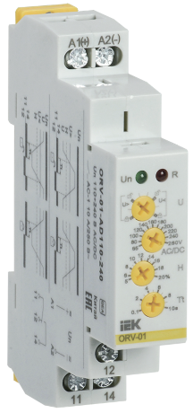 Реле контроля напряжения ORV 1 фаза 110-240В AC/DC IEK