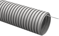 Труба гофрированная ПВХ d=16мм с зондом (100м) IEK