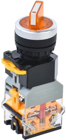 Переключатель D8-11XD2 на 2 положения 1з+1р с подсветкой желтый IEK