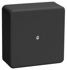 Коробка распаячная КМ для открытой проводки 75х75х28мм черная (RAL 9005) IEK