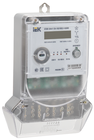 Счетчик электрической энергии трехфазный многотарифный STAR 304/1 С4-10(100)Э 4ШИО IEK