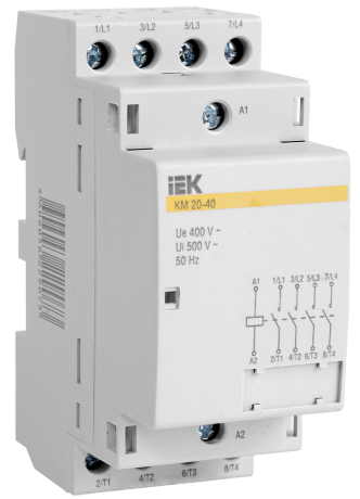 Контактор модульный КМ20-40 AC IEK