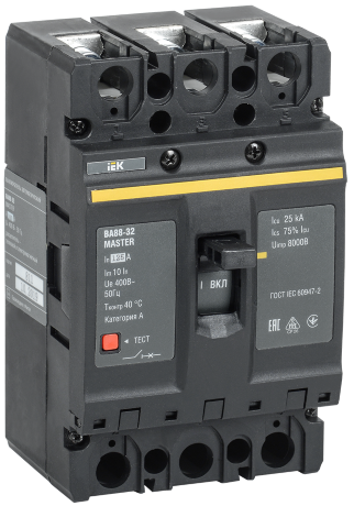 Выключатель автоматический ВА88-32 3Р 125А 25кА MASTER IEK