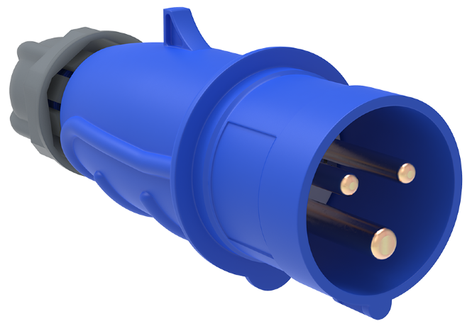 Вилка переносная ССИ-023 32А-6ч/200-250В 2P+PE IP44 MAGNUM IEK