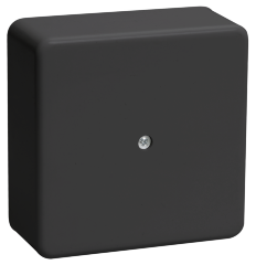 Коробка распаячная КМ для открытой проводки 100х100х29мм черная (RAL 9005) IEK