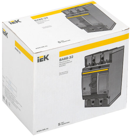 Выключатель автоматический ВА88-32 3Р 125А 35кА MASTER с электронным расцепителем IEK