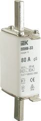 Плавкая вставка предохранителя ППНИ-33 габарит 0 80А IEK