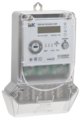 Счетчик электрической энергии трехфазный многотарифный STAR 304/1 С4-5(60)Э 4ШИО IEK