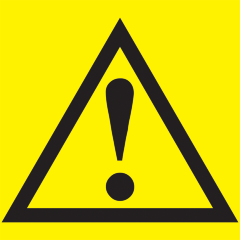 Самоклеящаяся этикетка 150х150мм "Внимание опасность" IEK