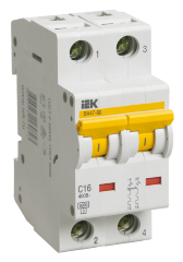 Выключатель автоматический ВА47-60 2Р 16А 6кА B IEK
