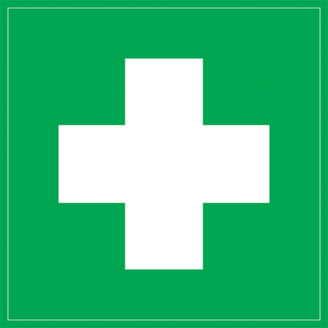 Самоклеящаяся этикетка 150х150мм "Медицинская аптечка" IEK