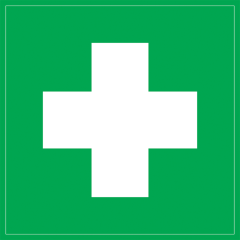 Самоклеящаяся этикетка 150х150мм "Медицинская аптечка" IEK