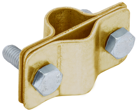 Зажим соединительный параллельный пруток-стержень латунь IEK