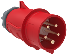 Вилка переносная ССИ-025 32А-6ч/200/346-240/415В 3Р+РЕ+N IP44 MAGNUM IEK
