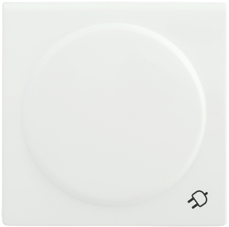 Накладка розетка НР-3-1-ББ с заземляющим контактом с крышкой BOLERO белый IEK