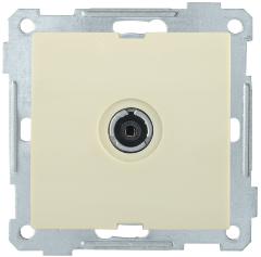 Розетка 1-местная телевизионная оконечная РТВ11-0-Б BOLERO кремовый IEK
