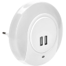 LIGHTING Светильник-ночник светодиодный 001 круг с USB разъемом и датчиком освещенности 220В IEK