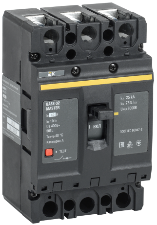 Выключатель автоматический ВА88-32 3Р 40А 25кА MASTER IEK
