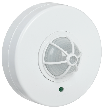 Датчик движения ДД-024 1100Вт 120-360град 6м IP33 белый IEK