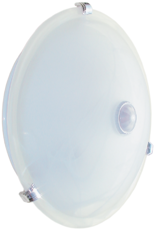 Светильник НПО3231Д 2х25 с датчиком движения белый IEK