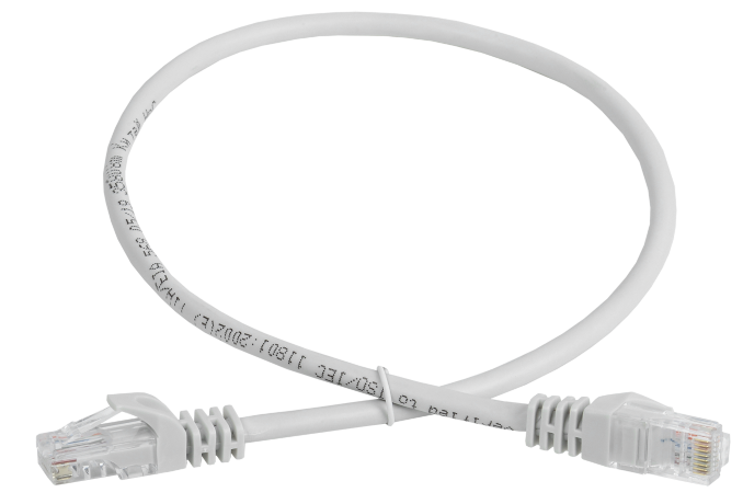 Шнур коммутационный (патч-корд) кат.5E UTP 3м серый GENERICA