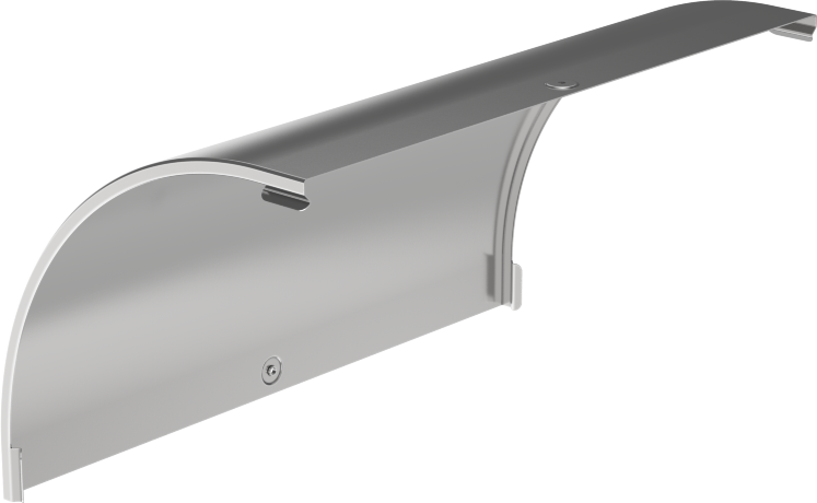 Крышка поворота плавного 90град вертикального внешнего (тип В20) ESCA 500мм IEK