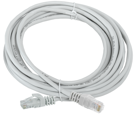 Шнур коммутационный (патч-корд) кат.5E UTP 5м серый GENERICA