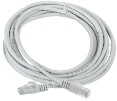 Шнур коммутационный (патч-корд) кат.5E UTP 5м серый GENERICA