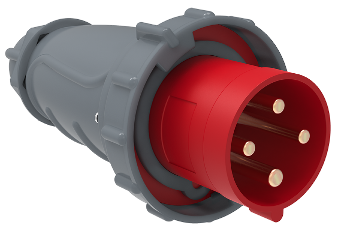 Вилка переносная ССИ-034 63А-6ч/380-415В 3Р+РЕ IP67 MAGNUM IEK