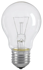 Лампа накаливания A55 шар прозрачная 60Вт E27 IEK