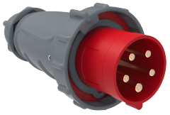 Вилка переносная ССИ-035 63А-6ч/200/346-240/415В 3Р+РЕ+N IP67 MAGNUM IEK