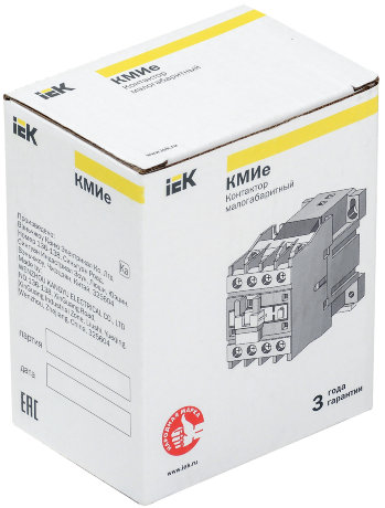 Контактор КМИе-11810 18А 230В/АС3 1НО IEK