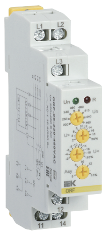 Реле контроля фаз ORF 06 3 фазы 220-460В AC IEK