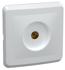 Розетка 1-местная телевизионная РТВ10-ВБ ВЕГА белый IEK