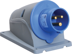 Вилка стационарная ССИ-513 16А-6ч/200-250В 2P+PE IP44 MAGNUM IEK