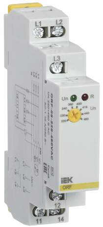 Реле контроля фаз ORF 08 3 фазы 220-460В AC IEK