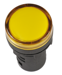 Лампа AD16DS(LED)матрица d=16мм желтый 12В AC/DC IEK