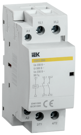 Контактор модульный КМ63-20М AC IEK