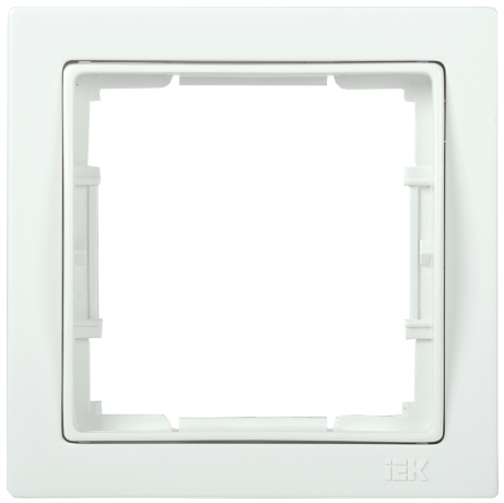 Рамка 1-местная квадратная РУ-1-ББ BOLERO Q1 белый IEK